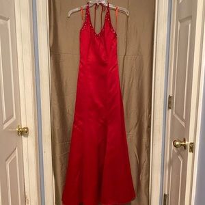 Formal red dress